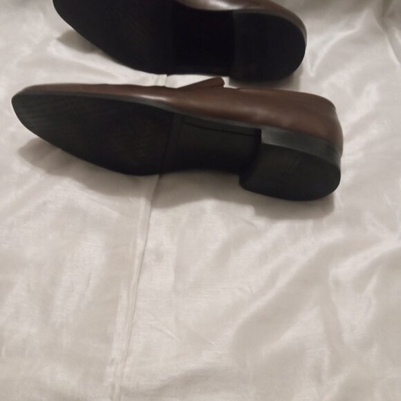 Gordon Rush men's leather shoes brownish size 13 round tip slip on - Picture 5 of 10